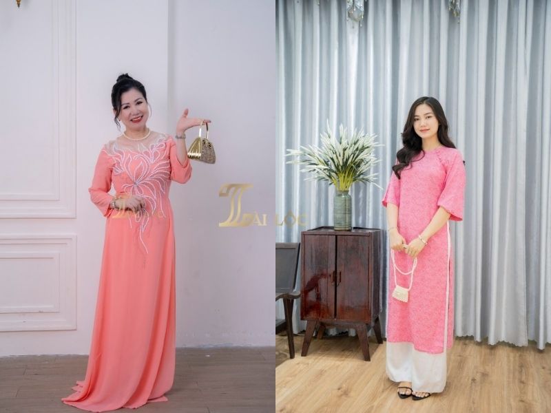 Áo dài trung niên truyền thống