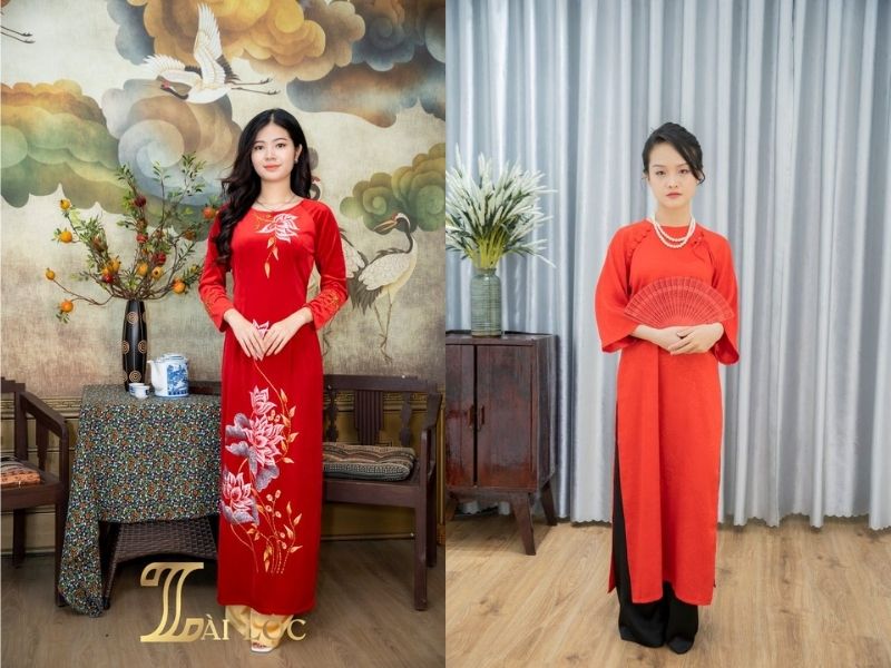 Áo dài cách tân trung niên