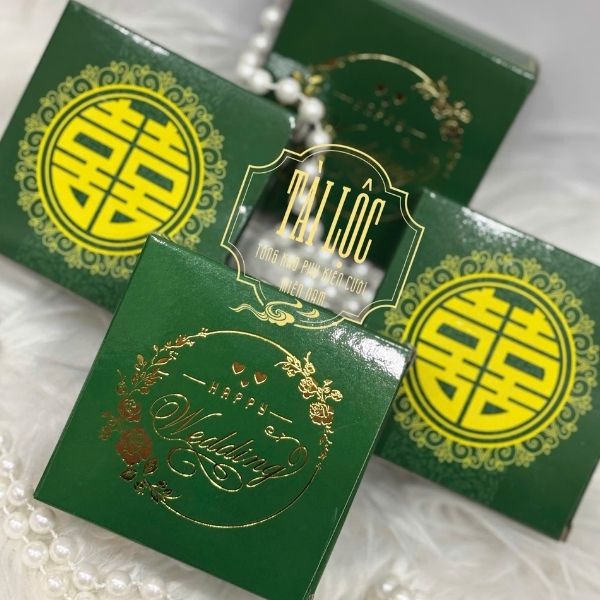 Hộp cốm thường xanh rêu (100 Hộp)